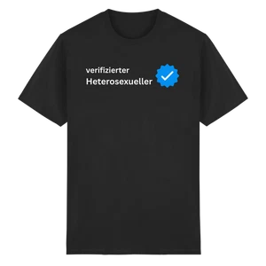 Hetero - T-Shirt | Männer Geschenk Wokeness lustige Sprüche Anti-Woke - Picture 1 of 5