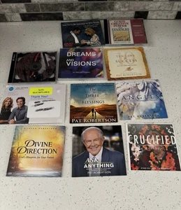 Pat Robertson & Others Lot dvd/cd Lot Biblical - Picture 1 of 20