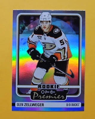 Olen Zellweger - Anaheim Ducks - 2024-25 O-Pee-Chee Premier - Rookie - RC - P-93 - Image 1 of 2