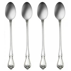 Oneida True Rose Stainless Steel Iced Beverage Spoon (Set of Four) - Picture 1 of 4