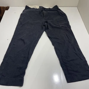 Abercrombie & Fitch Mens Linen Blend Athletic Loose Pull On Pants Black Sz 36x32 - Picture 1 of 11