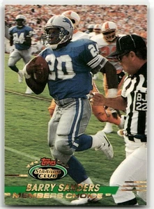Barry Sanders 1993 Stadium Club #496 Detroit Lions - Picture 1 of 2