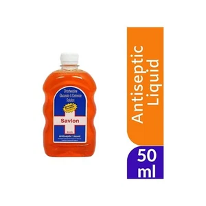 Líquido antiséptico desinfectante de primeros auxilios Savlon matar gérmenes 50 ml | Caducidad 2027 - Imagen 1 de 2
