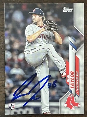 JOSH TAYLOR Signed 2020 Topps Update Baseball Card #U-25 Red Sox Royals AUTO - Image 1 of 2