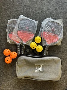 Dgycasi Pickleball Set, 4 Paddles, 6 Balls, 4 Handle Grip Tape, Carry Bag - Picture 1 of 7