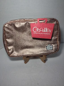 Caboodles Rose Gold Zippered Make-up Bag Vinyl and Nylon - NEW WITH TAG - Picture 1 of 9