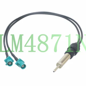 Car radio Aerial Antenna Y Adapter DIN male to Fakra Z plug RG174 splitter Cable - Picture 1 of 1