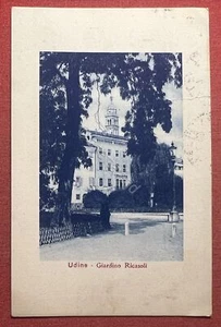 Cartolina - Udine - Giardino Ricasoli - 1915 - Picture 1 of 2