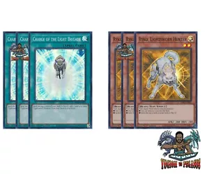 Yugioh! Charge of the Light Brigade Ryko Lightsworn Hunter RA02 ultra raro casi nuevo - Imagen 1 de 1