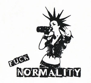 Fuck Normality Patch / Aufnäher NEU Punk Oi! Skinhead Hardcore Punkrock Rebell - Picture 1 of 1