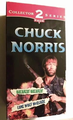 Chuck Norris: 2 Pack VHS 1997: Breaker! Breaker! & Lone Wolf McQuade, Used. Foto 1 de 3