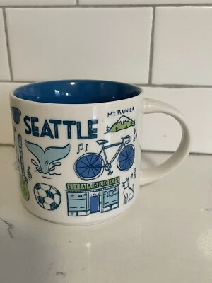 Starbucks Been There Series Seattle City of GoodWill Mt. Rainier Mug 14 oz. - Image 1 of 4
