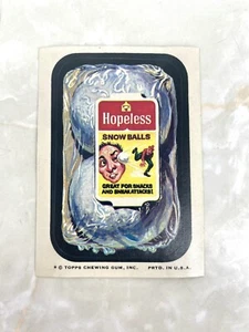 1974 Topps Wacky Packages Serie #8 "Hopeless Snow Balls" TB NM - Bild 1 von 3
