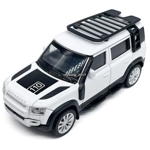 1:43 2020 Land Rover Defender 110 Model Car Diecast Toy Cars Toys for Boys White - Picture 1 of 8