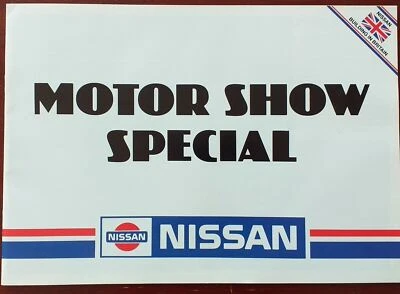 Motorshow Special Nissan 1984 UK sales marketing Brochure all models - Image 1 of 2