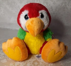 NEW Tags Aurora Chatter PARROT 8" Plush Stuffed Animal Toy Colorful Soft Cuddly - Picture 1 of 10