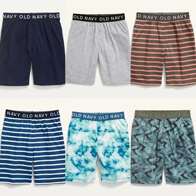 Pantalones Cortos Pijama Elástico Expuesto OLD NAVY para Niños Gris o Azul Talla XS o Pequeña Foto 1 de 3