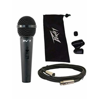 Peavey PV7 ND Magnet Dynamic Microphone with XLR to XLR Cable - Image 1 of 2