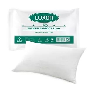 Australian Made Luxor Single Pack Bamboo Cooling Pillow Standard Size - Picture 1 of 1