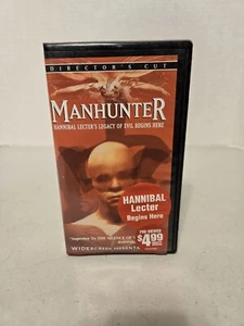 Manhunter: Director's Cut - VHS 1986 Hannibal Lecter - Blockbuster Video - Picture 1 of 6