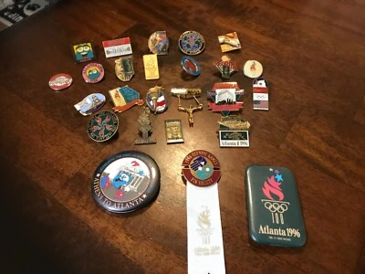 Lots of 25~1996 Atlanta Summer Olympic Pins~No lock on the pins - Image 1 of 4