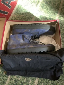 Wolverine 1000 Mile Combat Boots Cap Toe Blue / Gray Leather Men's Size 10D - Picture 1 of 8