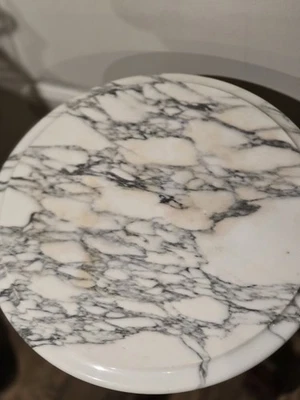 ⭐️Круглый столик из красного дерева с мраморным верхом эпохи Возрождения викторианской эпохи Возрождения Италия - Изображение 1 из 4