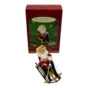 2000 Hallmark Keepsake Ornament - Winterspaß mit Barbie & Kelly OVP - Bild 1 von 10