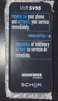 Schok Volt SV55 Smartphone 16GB Black, Assurance Wireless NEW DEVICE ONLY! - Image 1 of 2