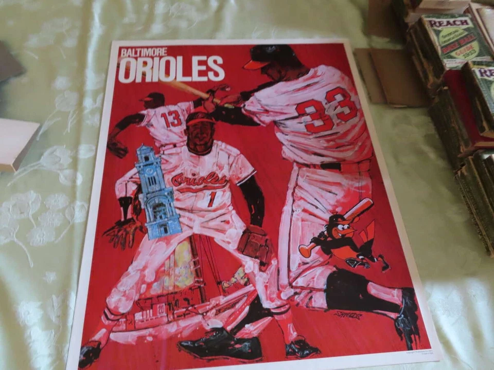 Baltimore Orioles 1971 Poster Brooks Robinson bxlg - Image 1 of 1