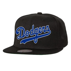 Men's Mitchell & Ness Black Los Angeles Dodgers Cooperstown Collection Basic - Picture 1 of 2