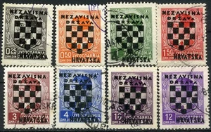 Croacia 1941 Rey Pedro Sobreimpreso Usado (SC# 9-12, 14-15, 20-21) - Imagen 1 de 1