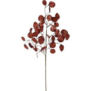 Burgundy Eucalyptus 28" Faux Foliage Pick - Picture 1 of 3