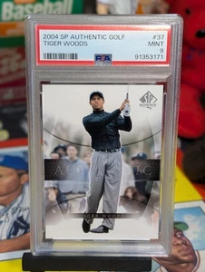 2004 Upper Deck SP Authentic - Tiger Woods #37 Masters PSA 9 Mint! POP 20 - Picture 1 of 2