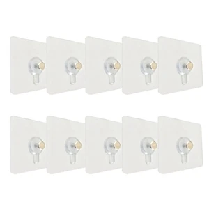 10 Pcs Picture Hanging Hooks No Trace Nail Nail- Free Wall Kit Non-Trace - Picture 1 of 12