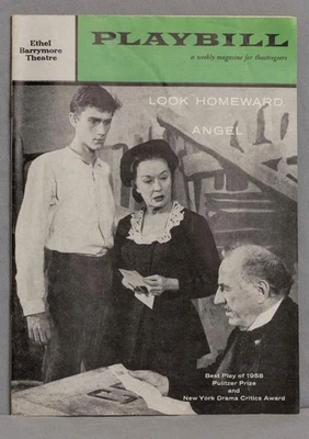 Playbill Look Homeward Angel Ethel Barrymore Theatre July 28 1958 - Image 1 of 4