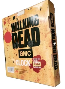 The Walking Dead Hit TV Series Clock-No Walkers 12" Wall Clock-Factory Boxed-Red - Picture 1 of 6