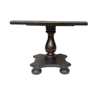 Ethan Allen Old Tavern Antiqued Pine Square Pedestal End Table - Rare!! - Image 1 of 4