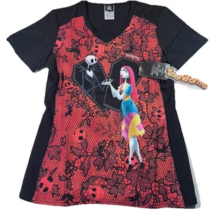 Top scrub donna Tooniforms nuovo con etichetta taglia XXS Nightmare Before Christmas - Foto 1 di 5