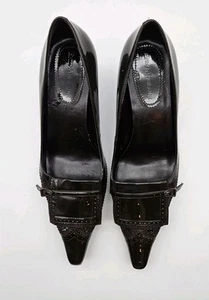 Enzo Angiolini Pump Heel Dress Shoes Sz- 6M Brown Patent - Picture 1 of 11