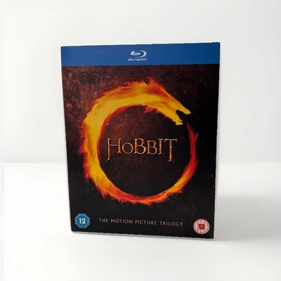 The Hobbit Trilogy Blu-ray Box Set Complete Collection Motion Picture LOTR EUC! - Image 1 of 4