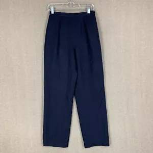 Talbots Seide Damenhose 6 NEU (26x 31) blau gerade entspannte Hose hoch - Bild 1 von 15