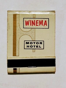 Vintage Winema Motor Hotel Matchbook Oregon Klamath Falls Unstruck Clean - Picture 1 of 6