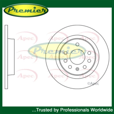 Premier Rear 1x Brake Disc Fits Vauxhall Vectra 2001-2009 Saab 9-3 2002-2012 - Image 1 of 2