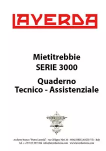 Mietitrebbie Laverda Fiatagri serie 3000 prontuario per assistenza tecnica - Foto 1 di 1