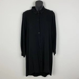 Lisa Ho Women’s Shirt Dress Black Sz AUS8 US4 EUR36 Long Sleeve - Picture 1 of 7