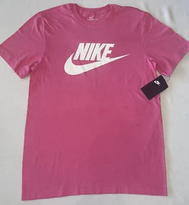 Nuova Nike PINK uomo XL t-shirt cotone top (colore cancro al seno) - Foto 1 di 3
