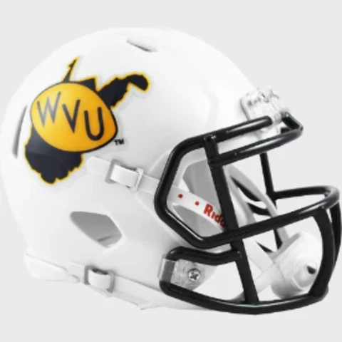West Virginia Mountaineers NCAA Mini Speed Football Helmet 2013 Season NCAA Cover