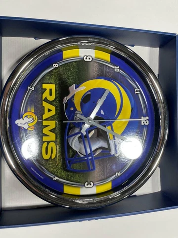 Los Angeles Rams Chrome Clock WinCraft Cover