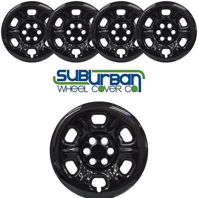 Compatível com 2005-2024 Nissan Frontier # 6944-GB 16" PRETO BRILHANTE Películas de Roda NOVO CONJUNTO/4 - Imagem 1 de 4